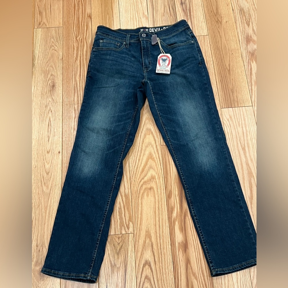 DEVIL-DOG Dungarees Mens Athletic Fit Jeans